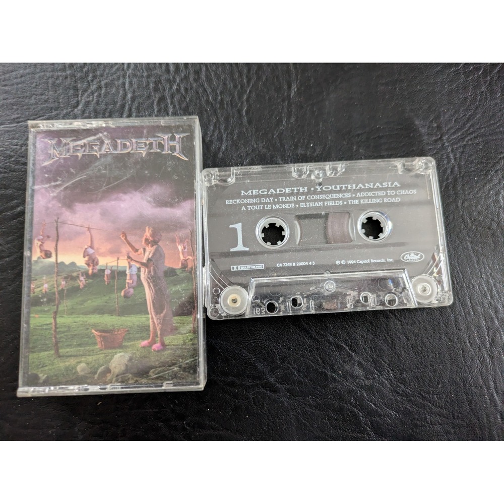 1994 Megadeth Youthanasia Cassette Tape Capitol Records